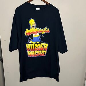 Gildan Homer Rocks Graphic T-Shirt - Black